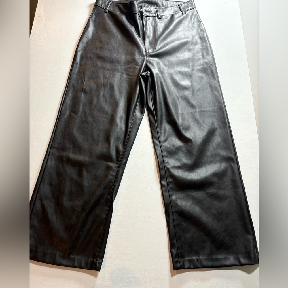 Old Navy Black Faux Leather Pants